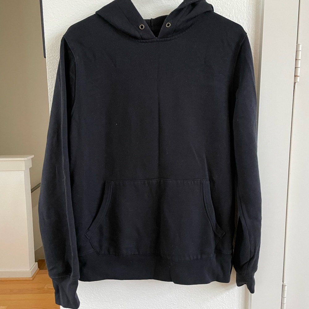 J. Crew Factory Men's Black Pullover Hoodie Medium